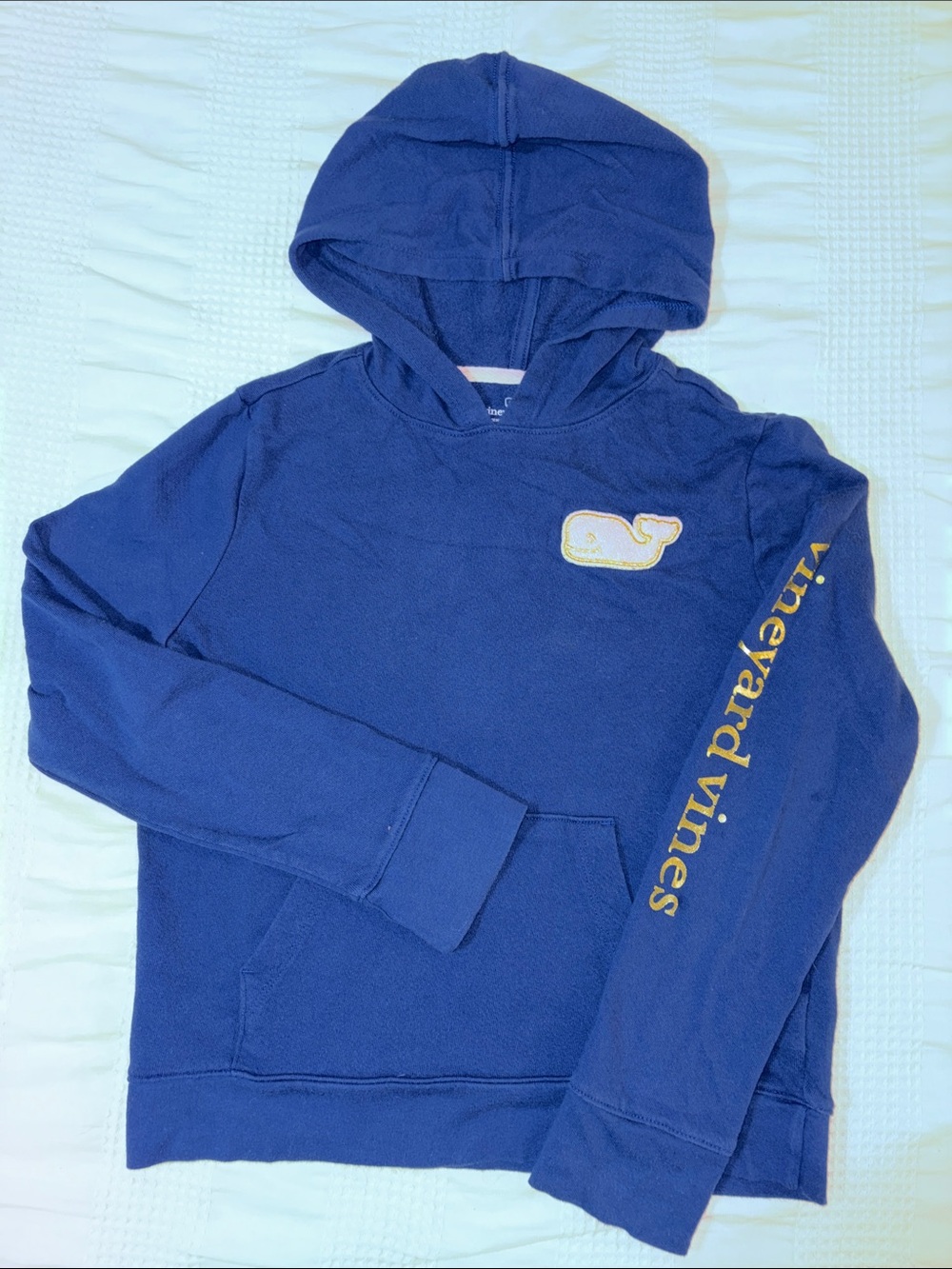 Vineyard vines, blue Terry hoodie, sweatshirt, girls, large 14